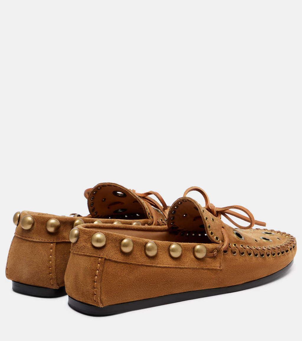 Mocassin Isabel Marant Fitza Rivets Cognac | Podiums Nancy
