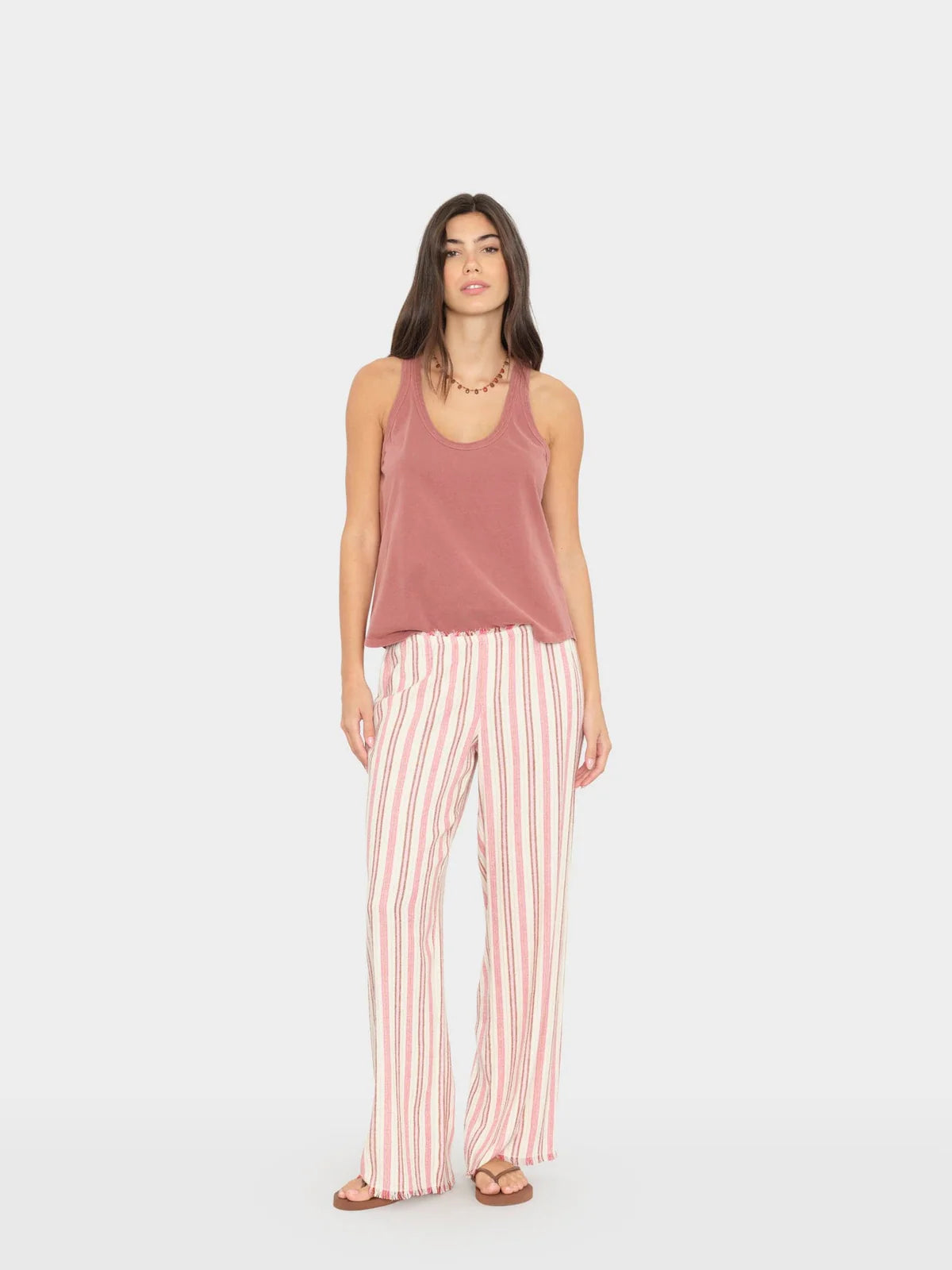 Pantalon Xirena Joseph Dusty Pink Stripe