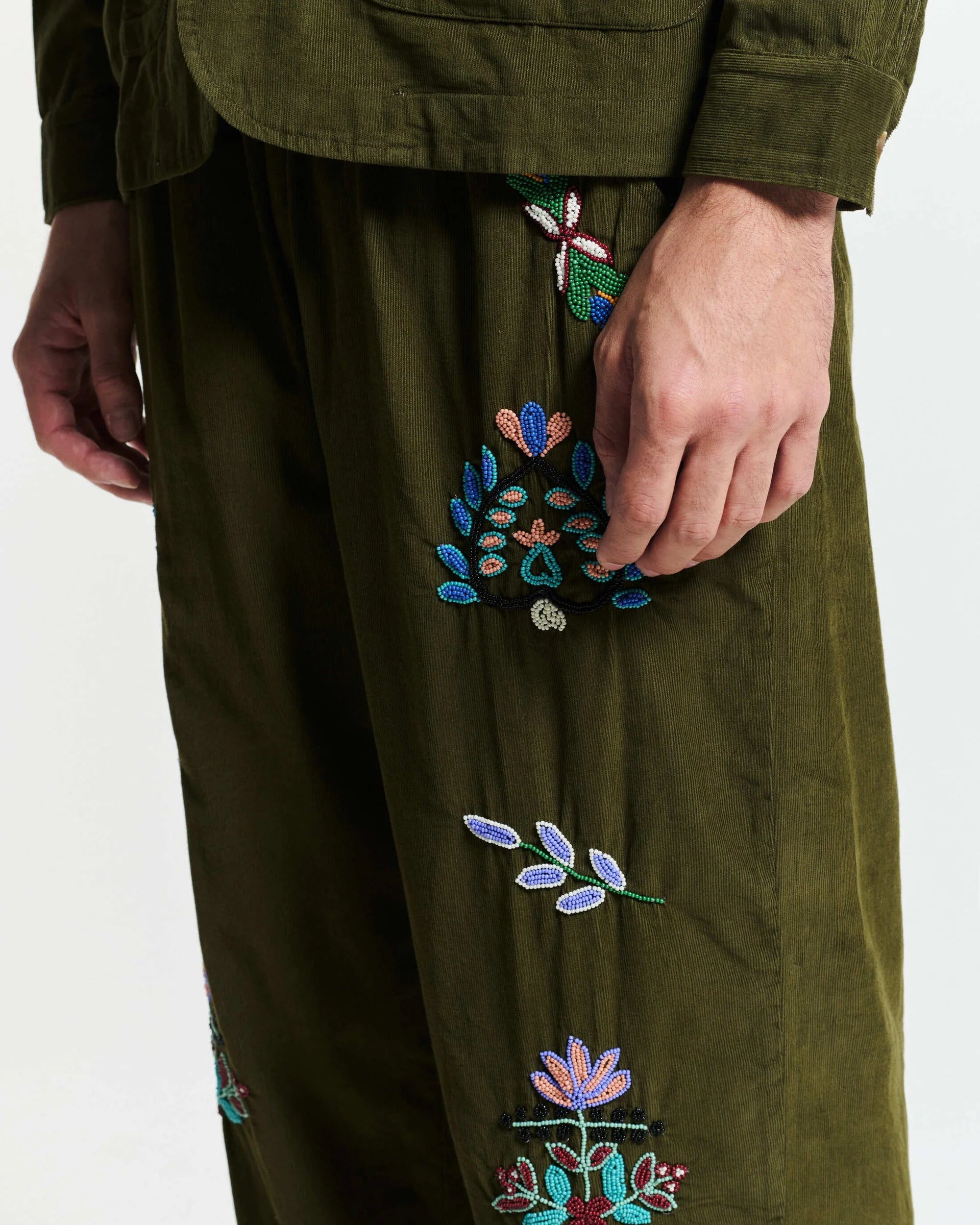 Pantalon Baziszt Neon Kaki | Podiums Nancy