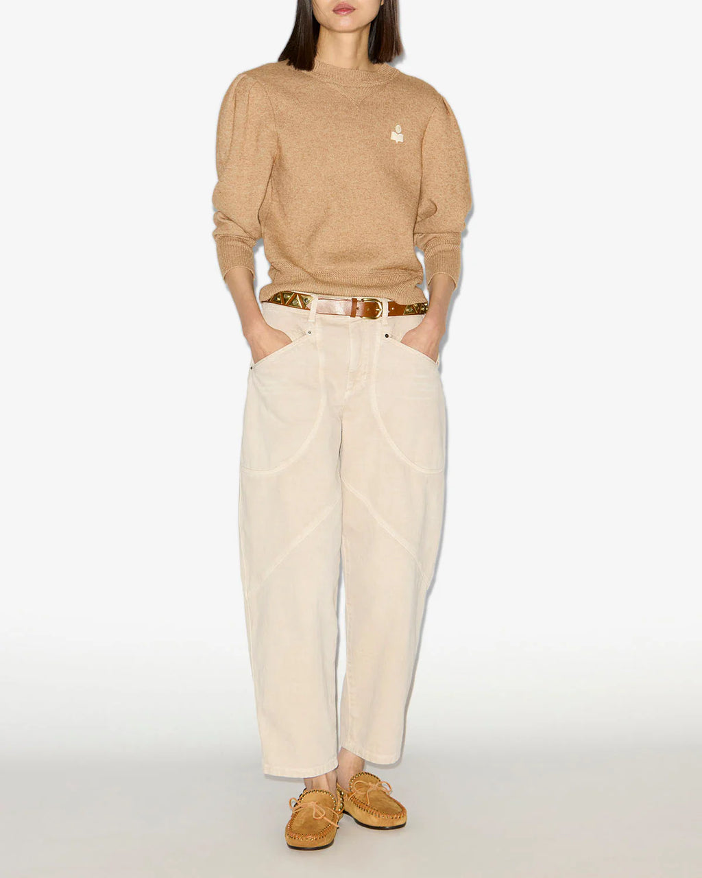 Pantalon Isabel Marant Catarina Ecru | Podiums Nancy