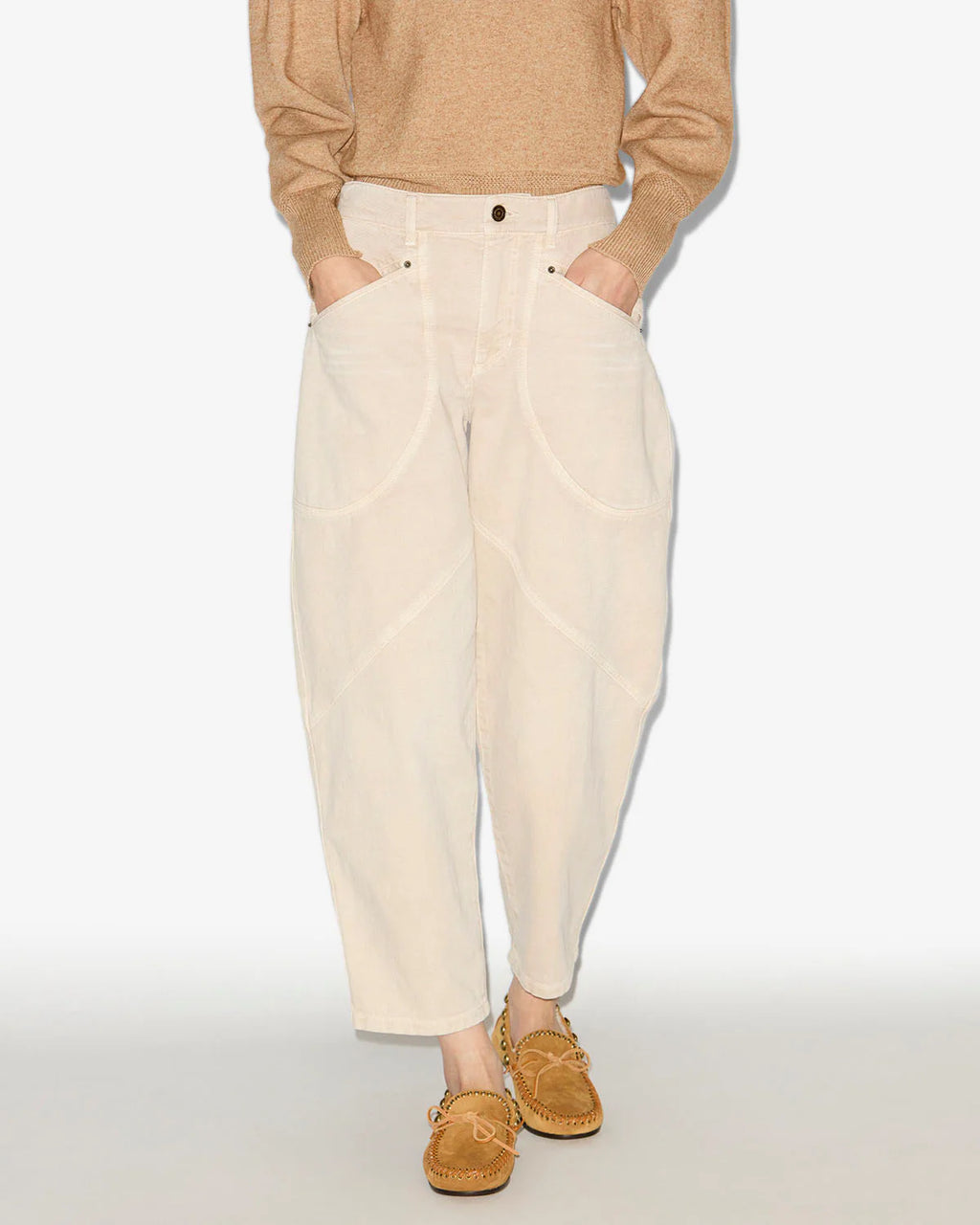 Pantalon Isabel Marant Catarina Ecru | Podiums Nancy