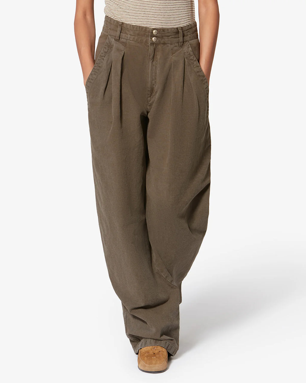 Pantalon Marant Étoile Nadine Bronze Foncé | Podiums Nancy