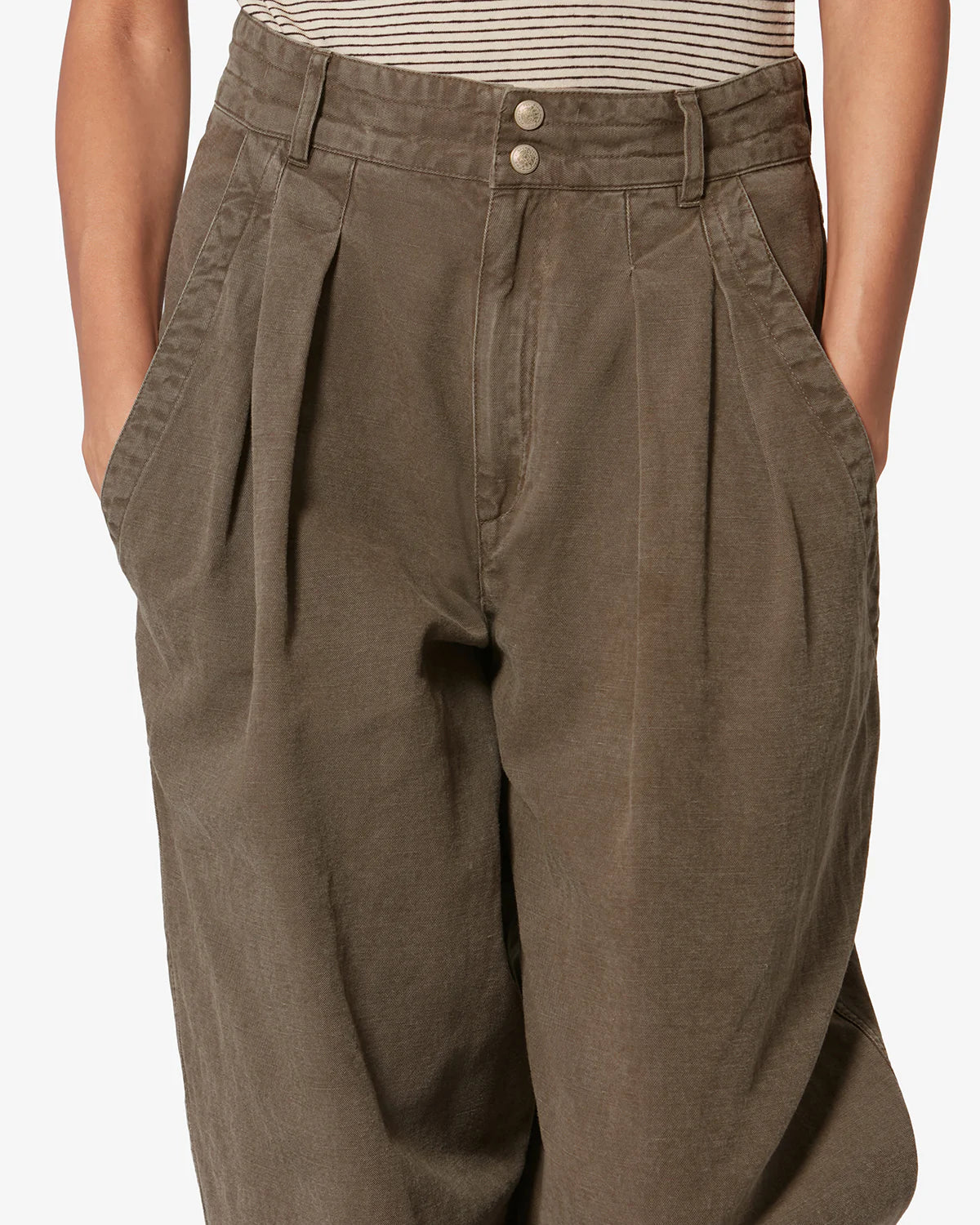 Pantalon Marant Étoile Nadine Bronze Foncé | Podiums Nancy