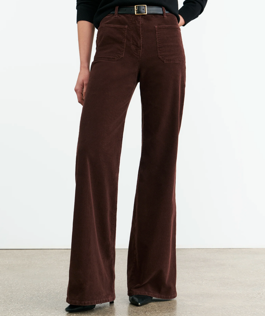 Pantalon Nili Lotan Florence Merlot | Podiums Nancy