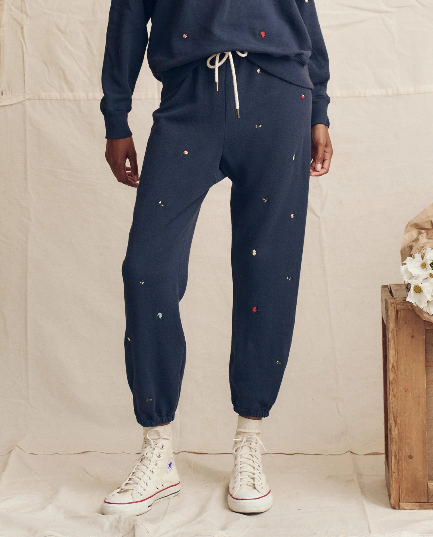 Jogging Stadium Tossed Flora Navy | Podiums Nancy
