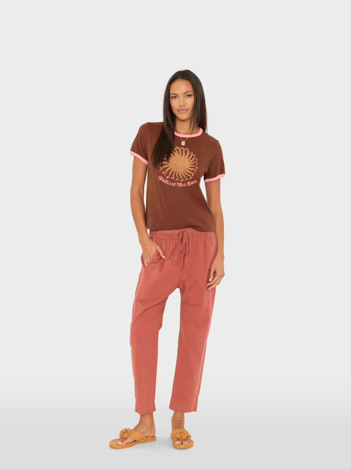 Pantalon Xirena Draper Cinnabar Coral | Podiums Nancy
