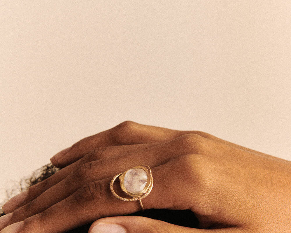 Bague Pascale Monvoisin Gaia bague moonstone