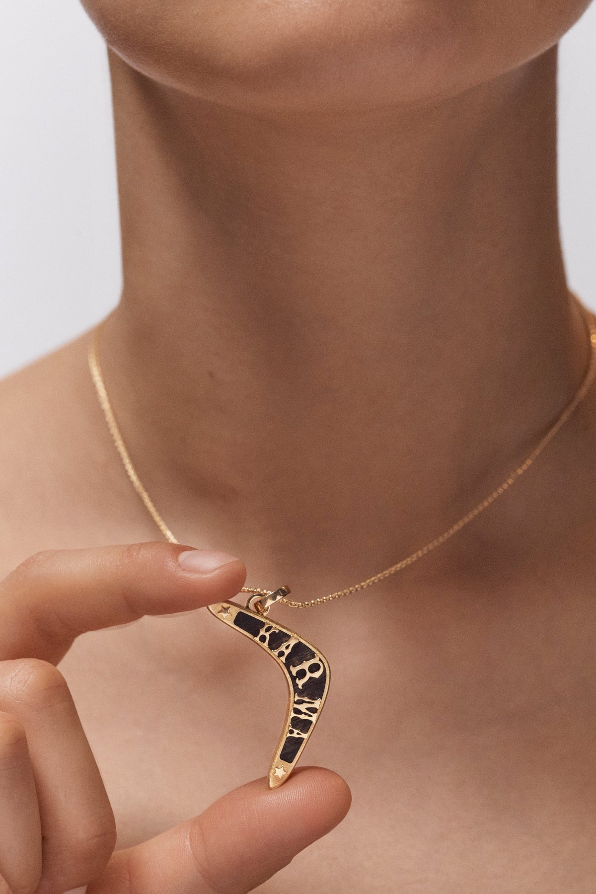 Pendentif Marie Lichtenberg Karma Ebony