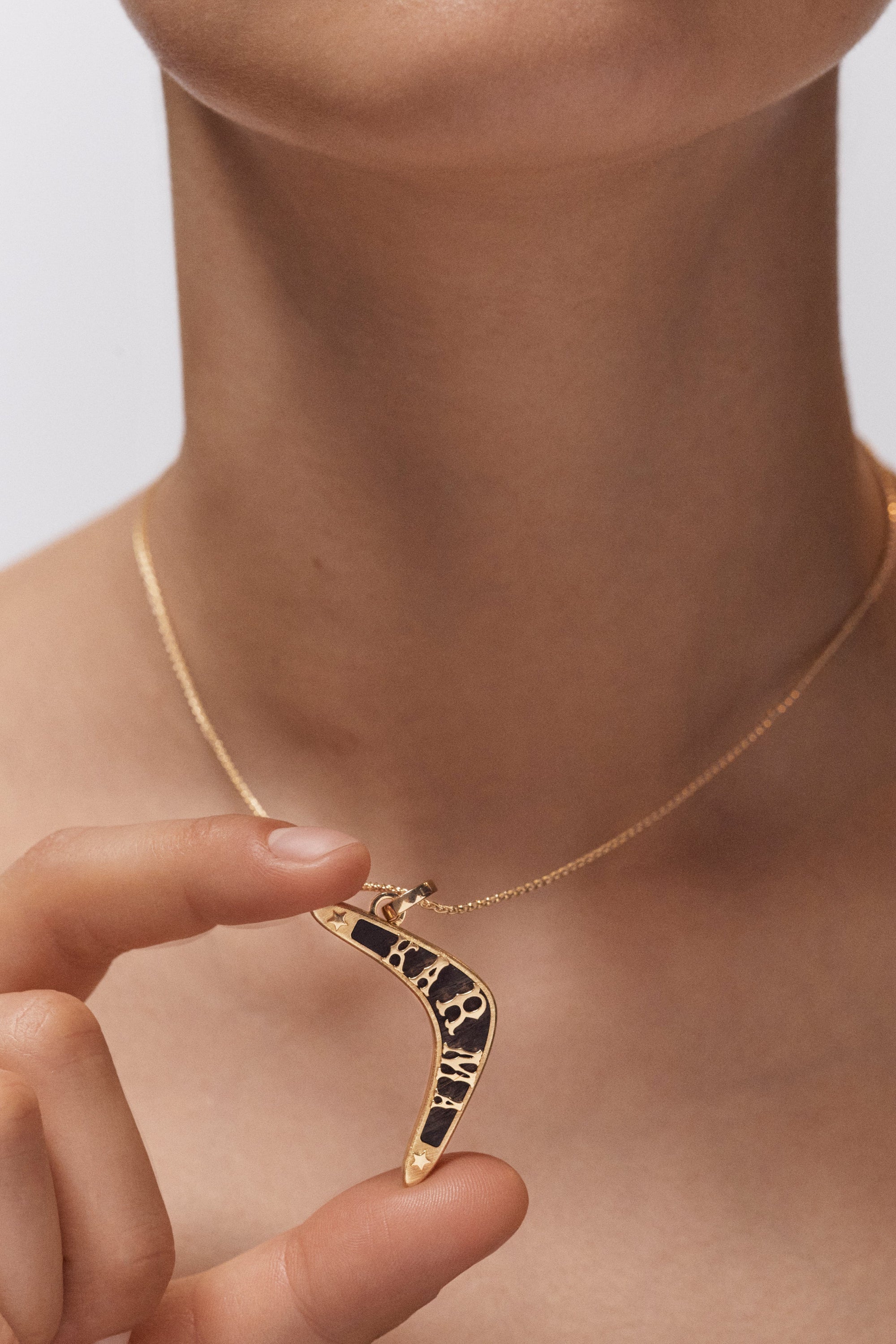 Pendentif Marie Lichtenberg Karma Ebony