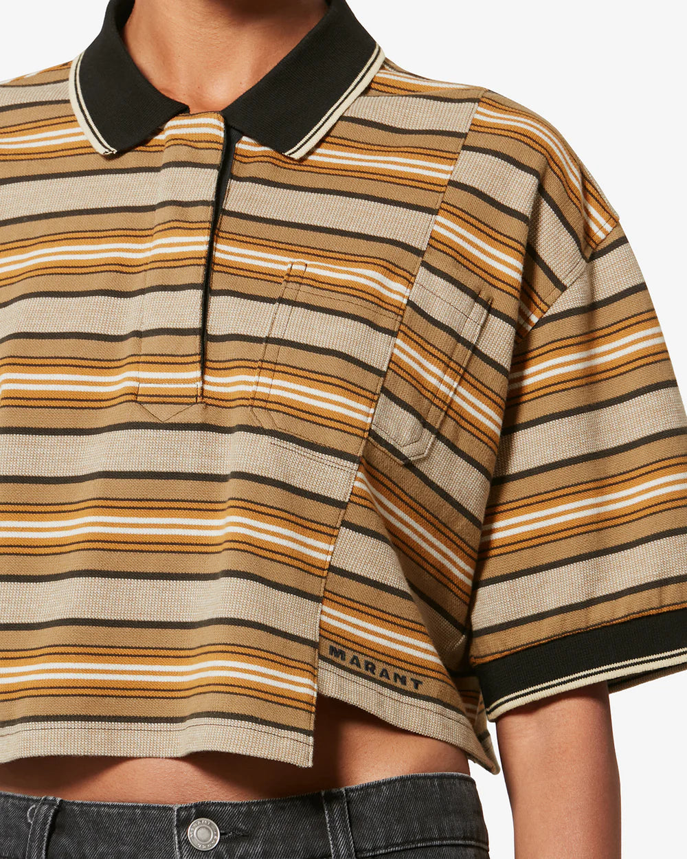 Polo Isabel Marant Etoile Isalyne Beige Kaki