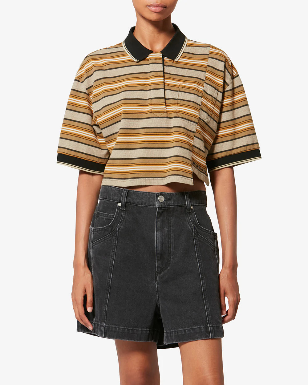 Polo Isabel Marant Etoile Isalyne Beige Kaki