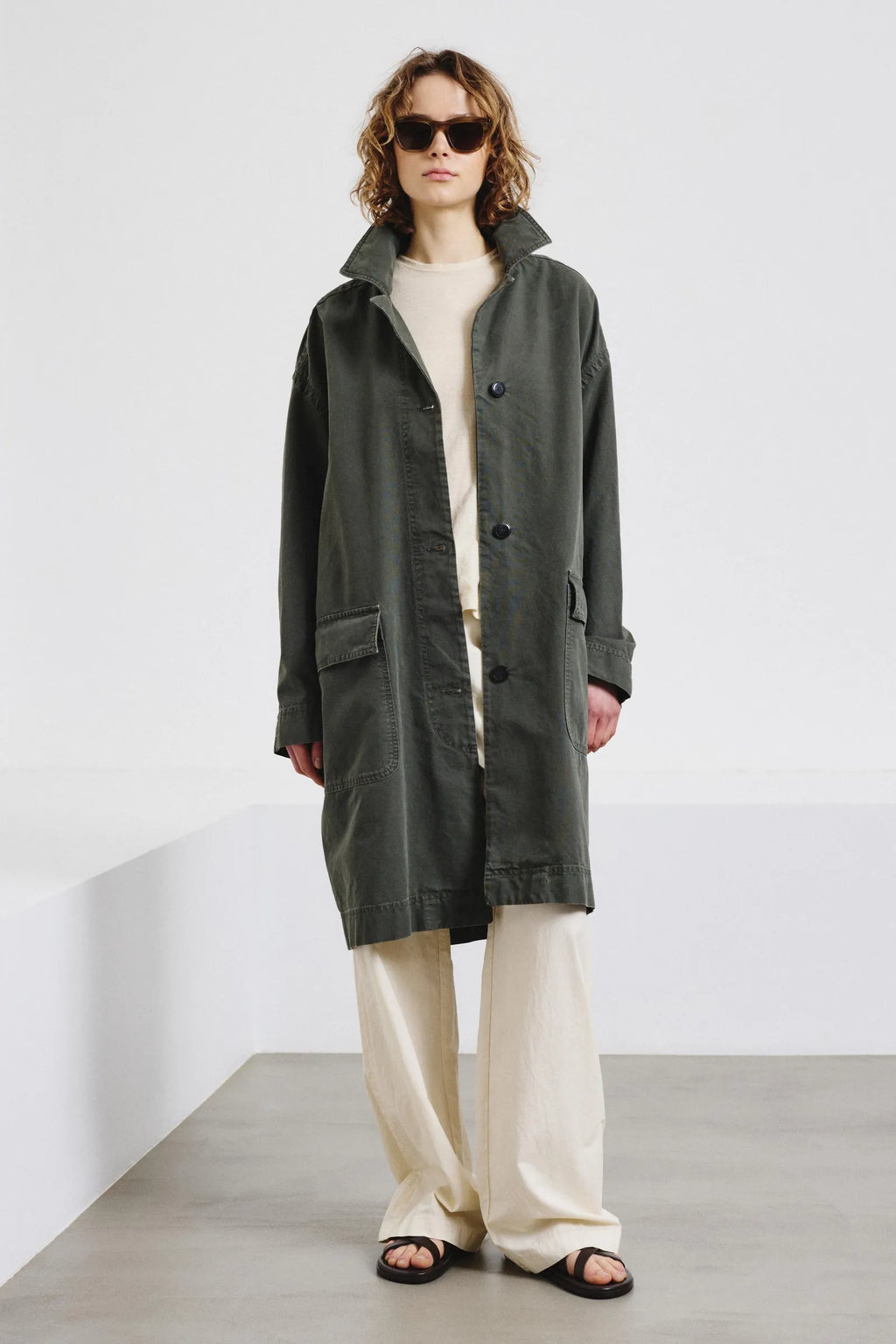 Veste Pomandère Panama Coton Olive - PODIUMS NANCY