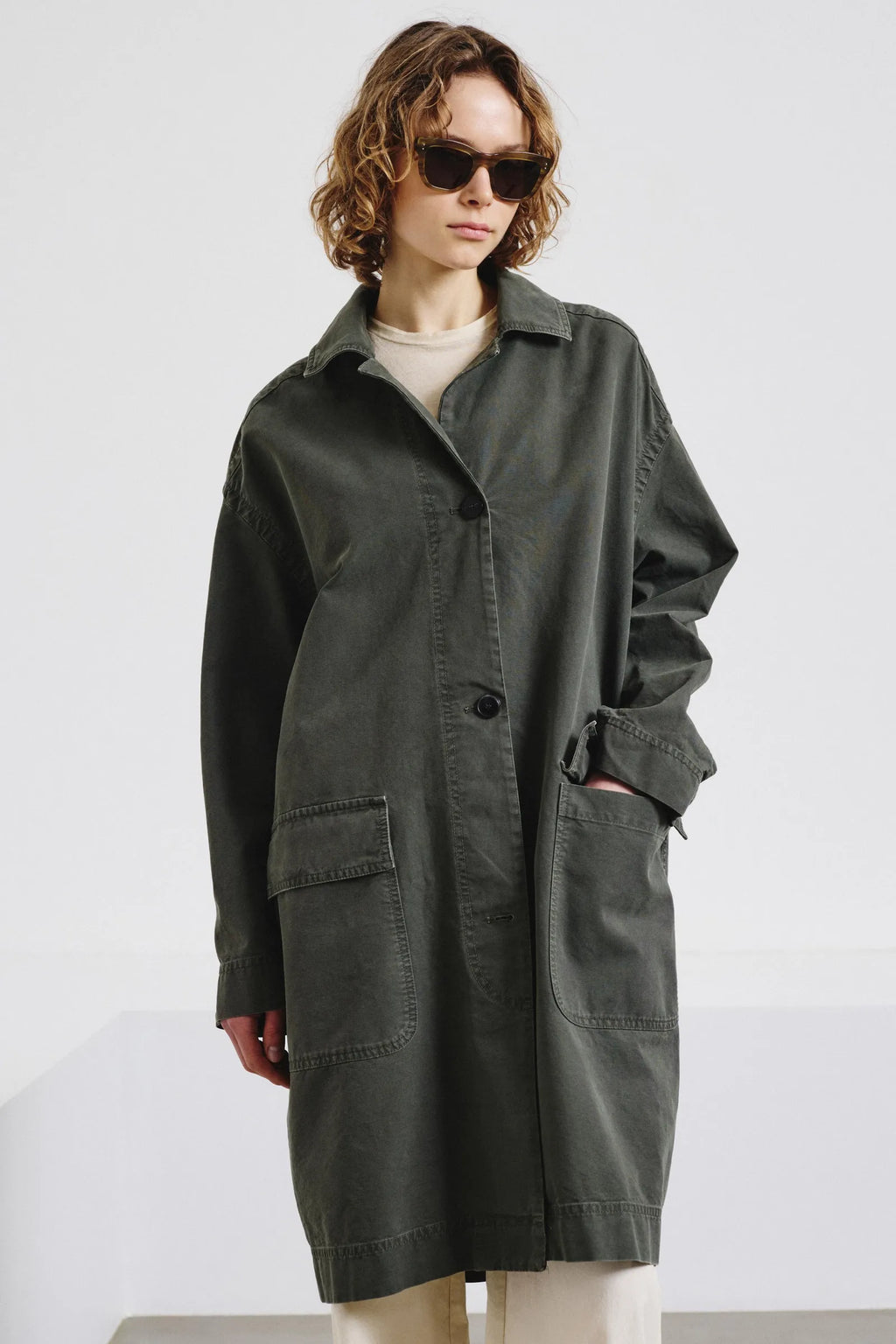 Veste Pomandère Panama Coton Olive - PODIUMS NANCY
