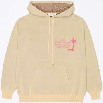 Hoodie Gio Happy Island Écru/Rose | Podiums Nancy