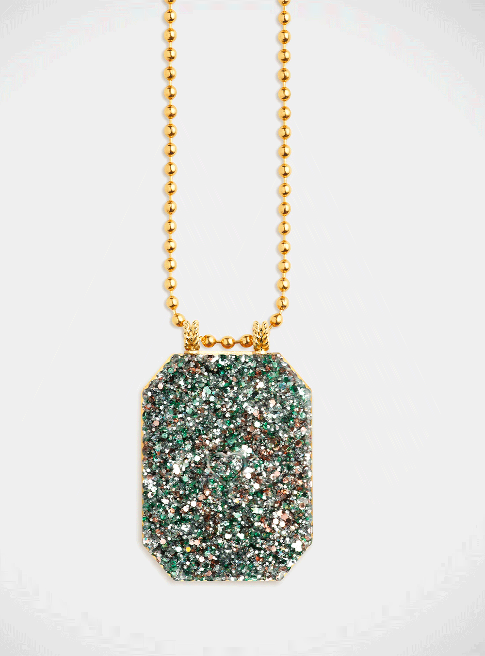 Collier Raiz'in scapulaire paillette argent 34mm