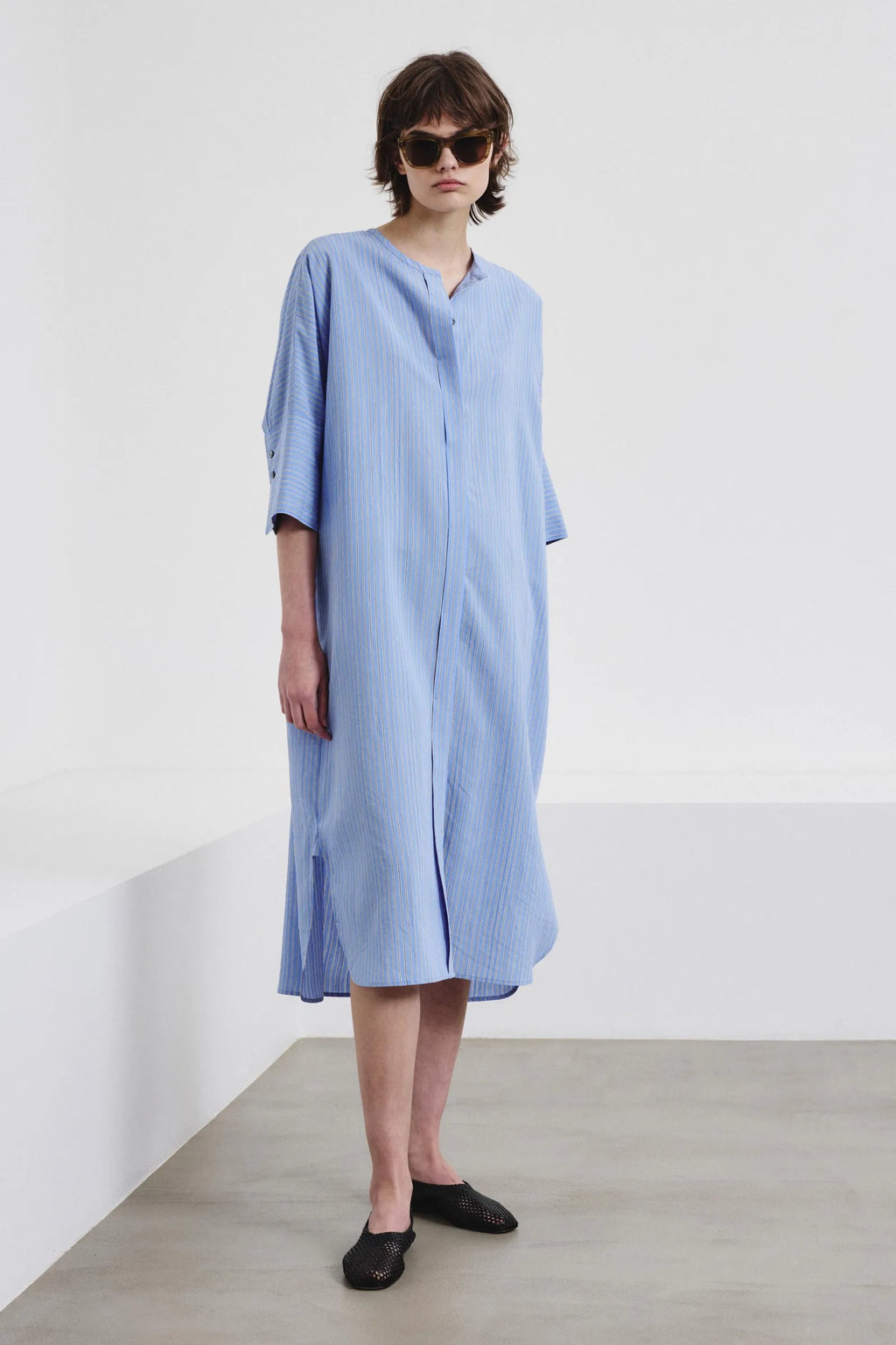 Robe Chemise Pomandère Light Blue - PODIUMS NANCY