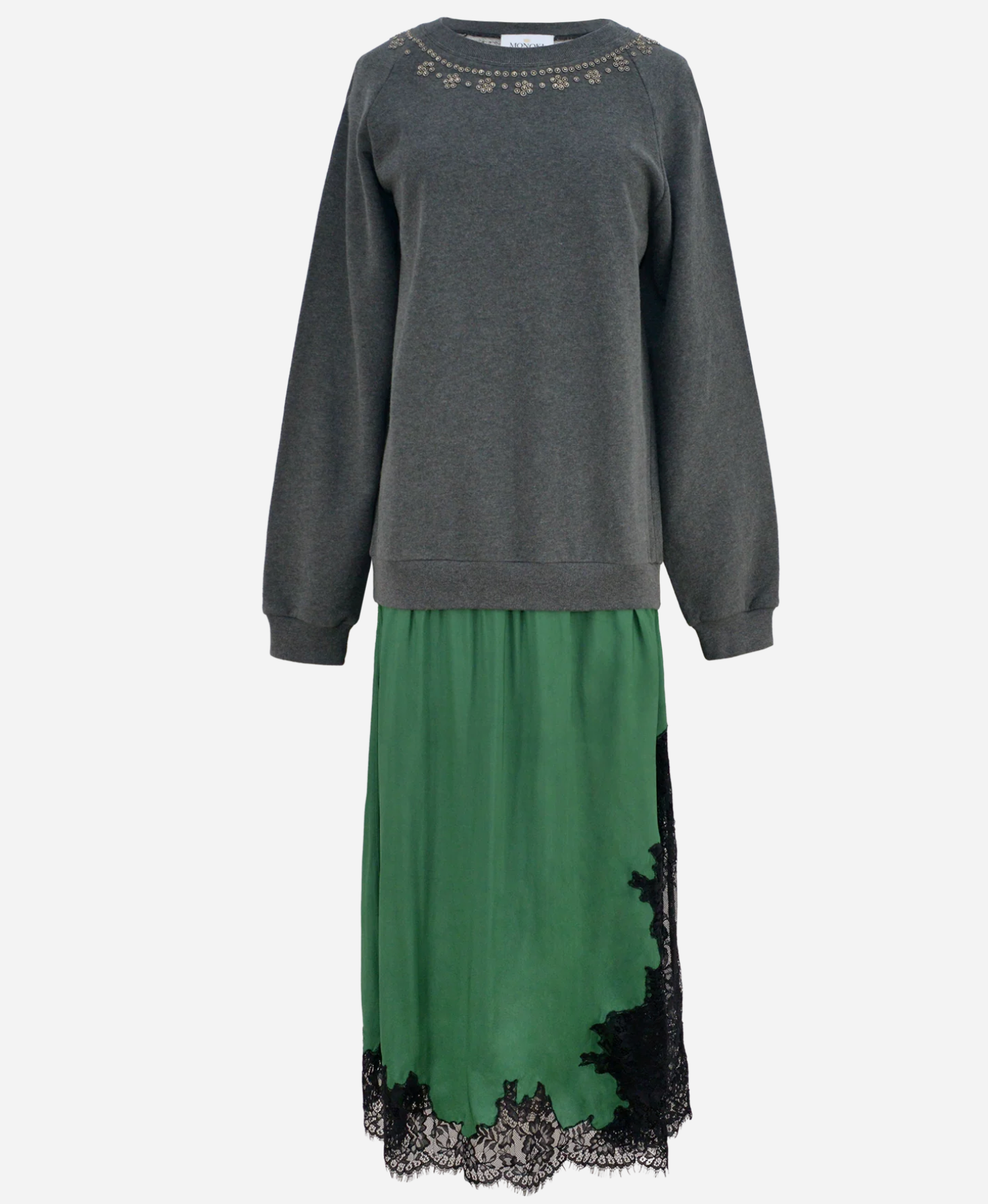 Robe Monoki Snap Solid Vert | Podiums Nancy