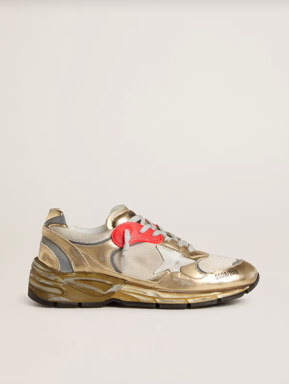 Sneakers Golden Goose Running Dad New Gold Wht