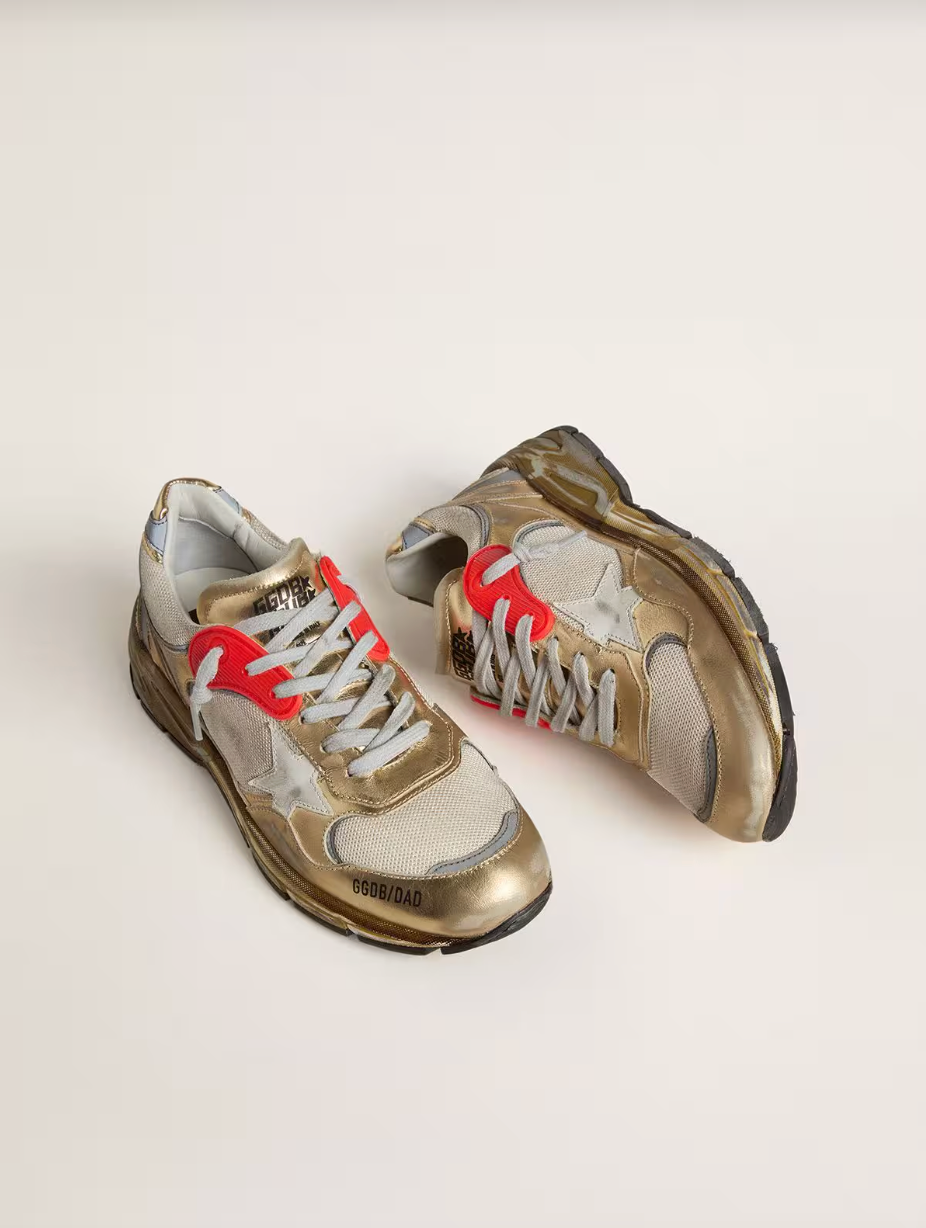 Sneakers Golden Goose Running Dad New Gold Wht