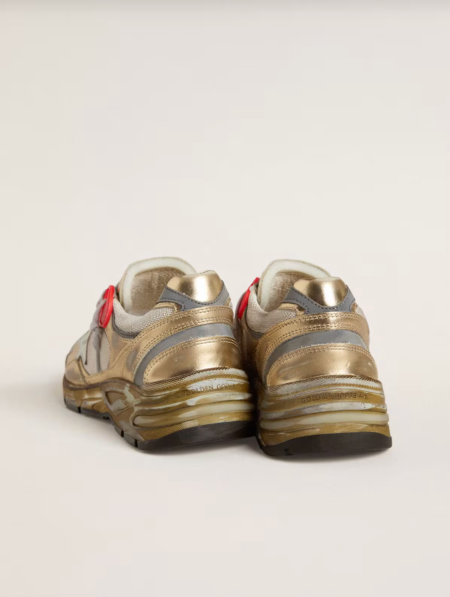 Sneakers Golden Goose Running Dad New Gold Wht