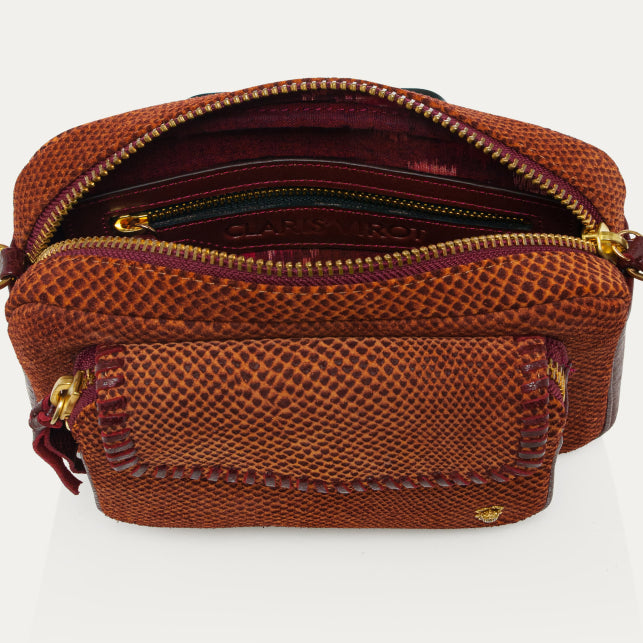 Sac Claris Virot Charly velours sekhmet