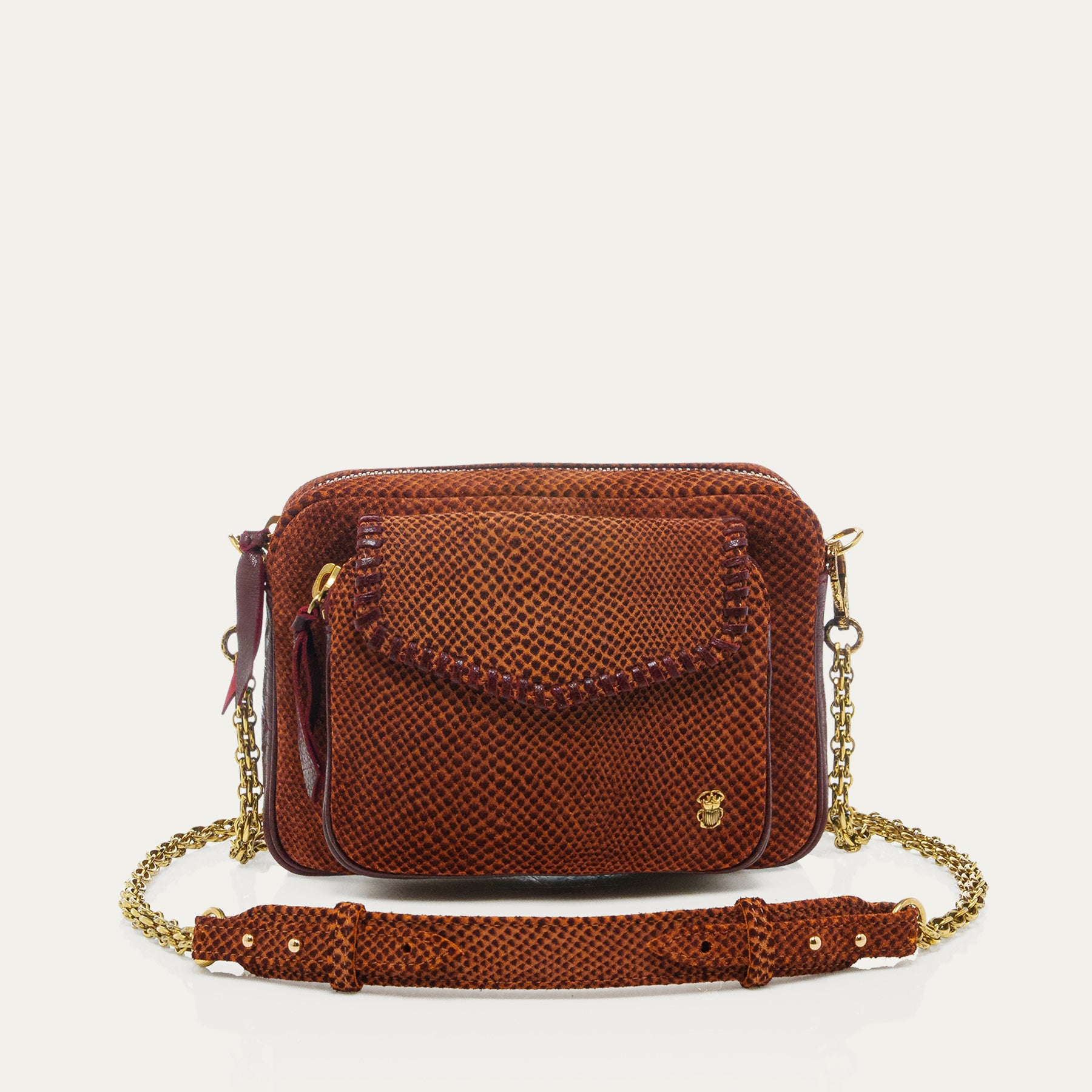 Sac Claris Virot Charly velours sekhmet