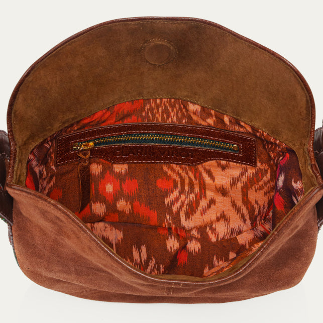 Sac Claris Virot Estelle cognac oasis