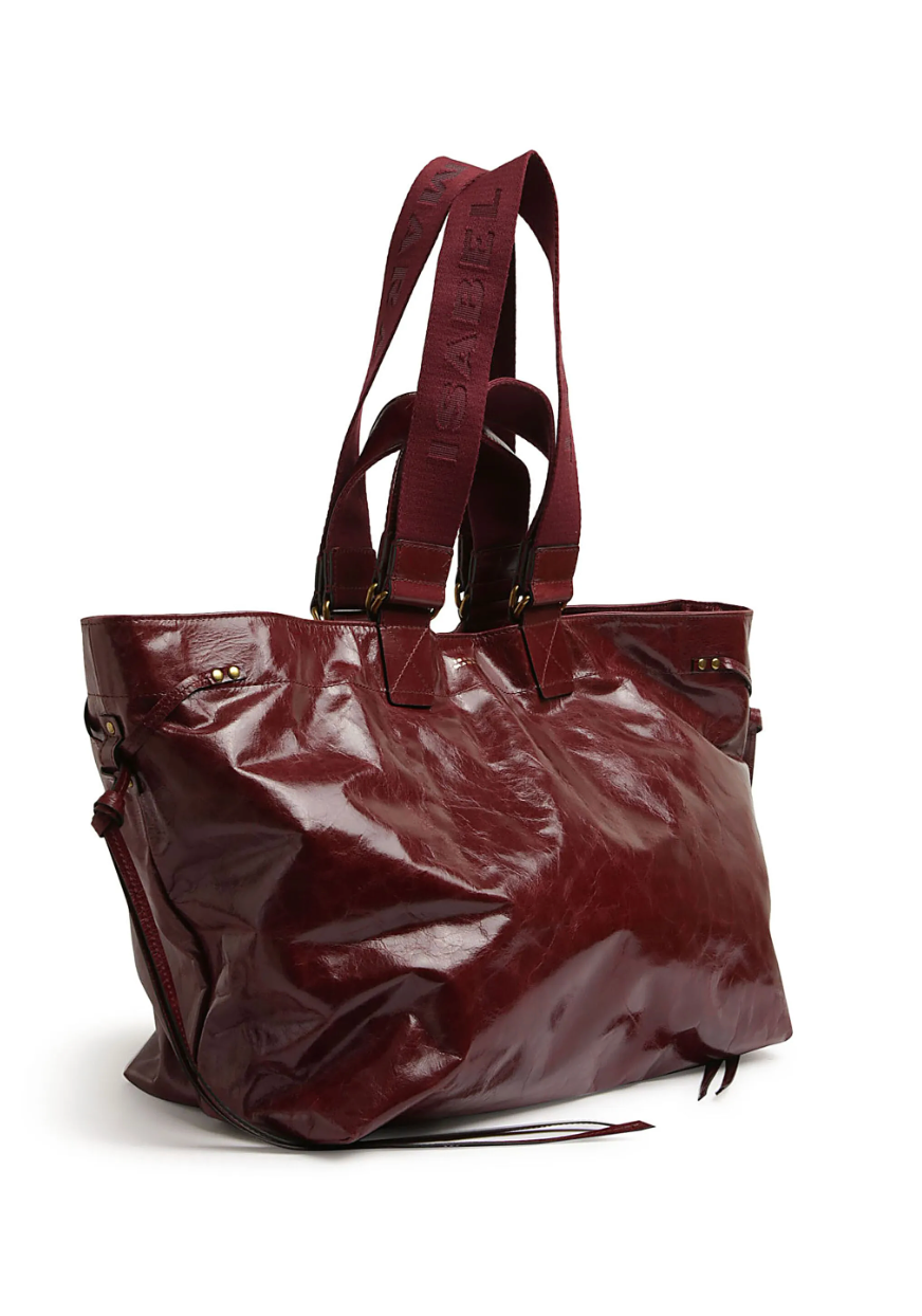 burgundy wardy bag