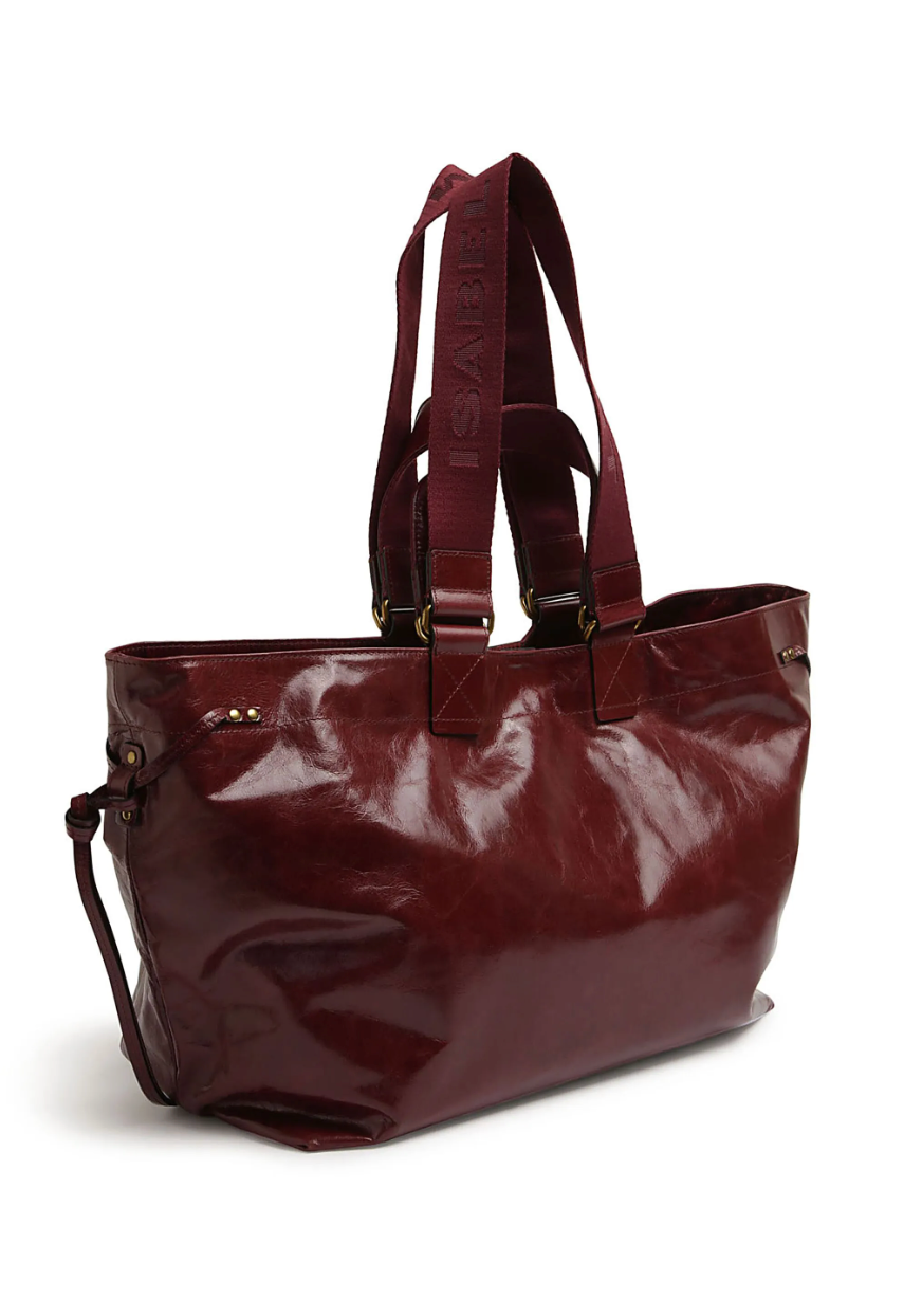 burgundy wardy bag