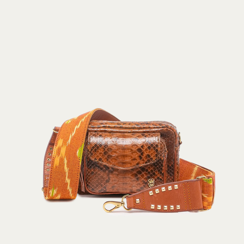 Sac à main Baby Charly Python Moka | Podiums Nancy