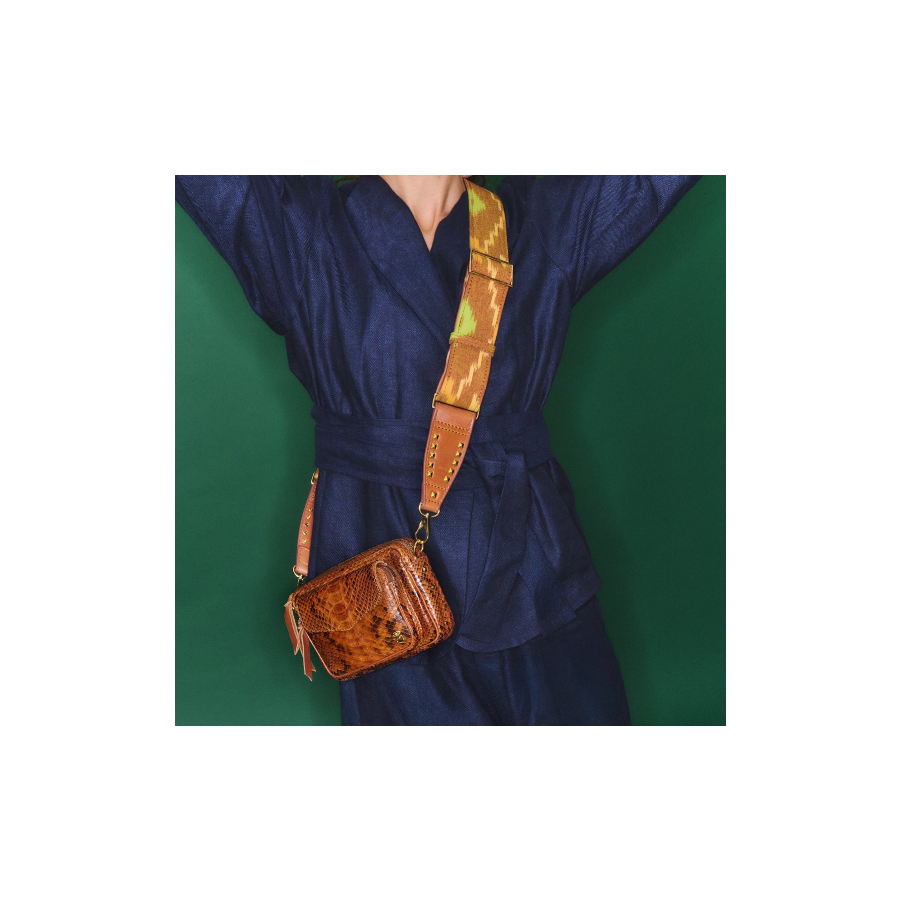 Sac à main Baby Charly Python Moka | Podiums Nancy