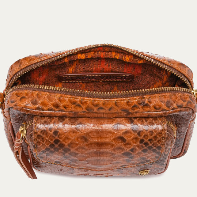 Sac à main Baby Charly Python Moka | Podiums Nancy