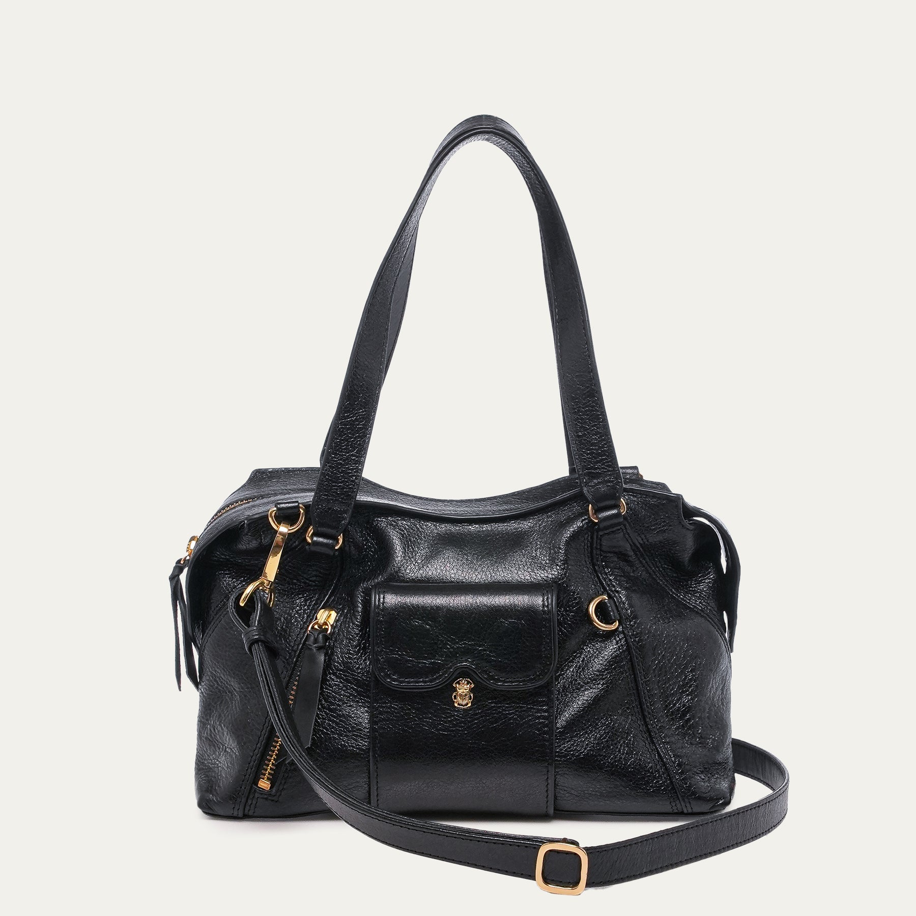 Sac Claris Virot Mini Juno Cuir Noir | Podiums Nancy