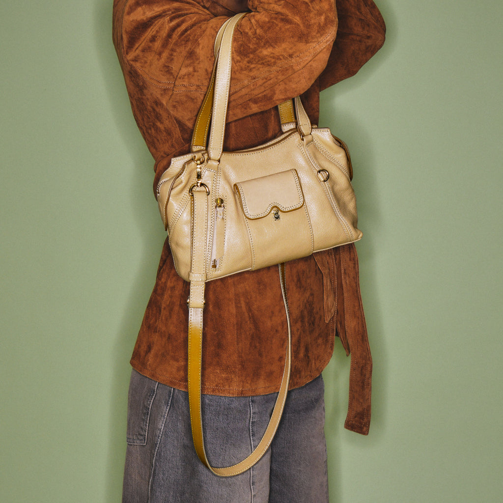 Sac Claris Virot Mini Juno Cuir Off White | Podiums Nancy