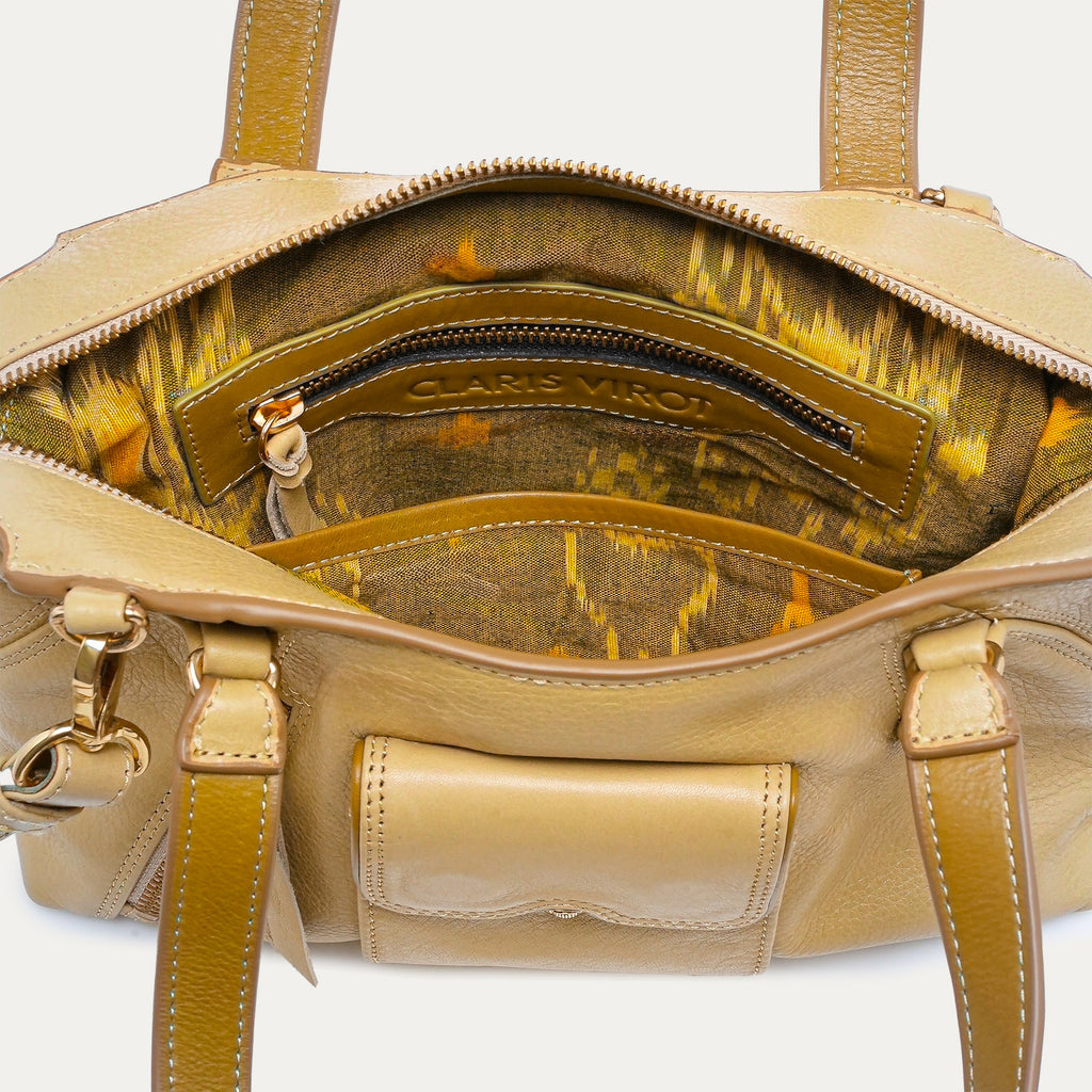 Sac Claris Virot Mini Juno Cuir Off White | Podiums Nancy