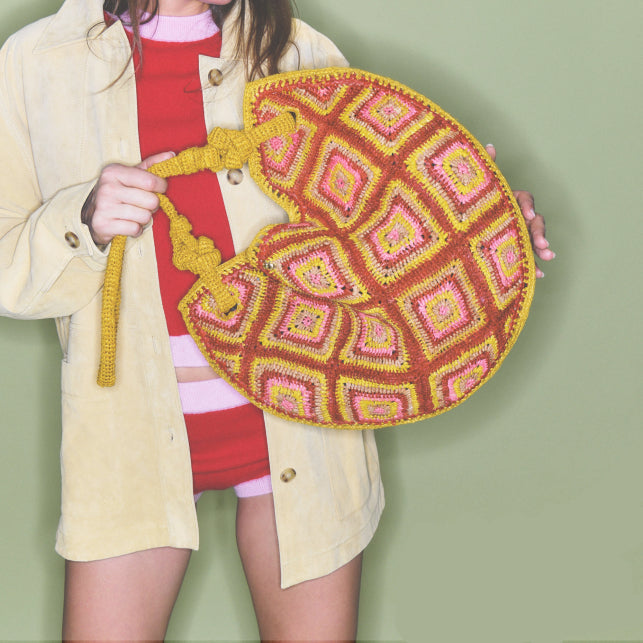 Sac à main Claris Virot Chris Raphia Rose