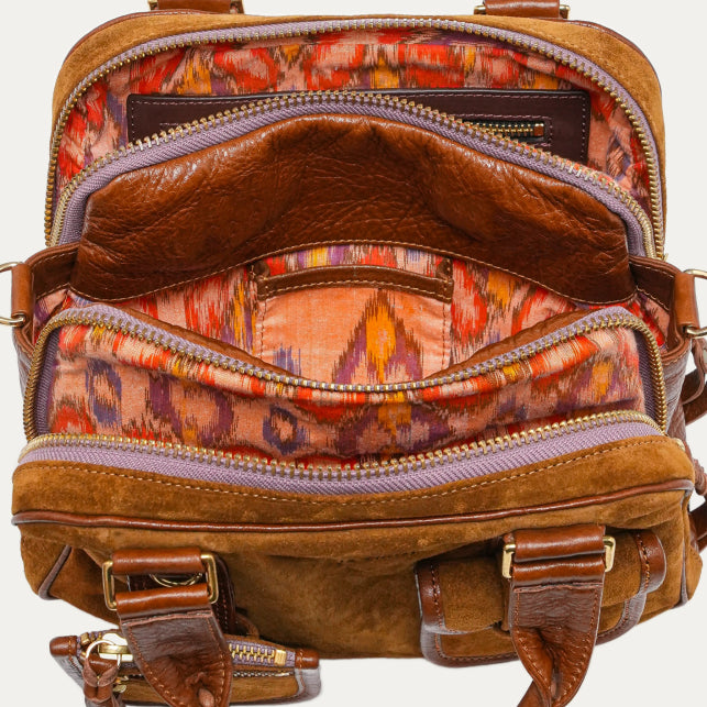 Sac à main Claris Virot Richie Tabac