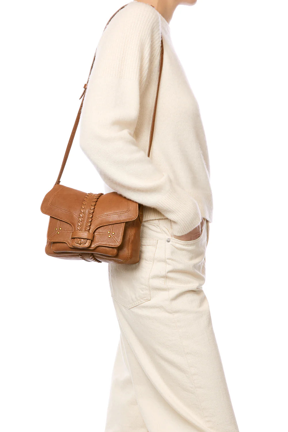 Sac Jérôme Dreyfuss Harry S Agneau Camel | Podiums Nancy