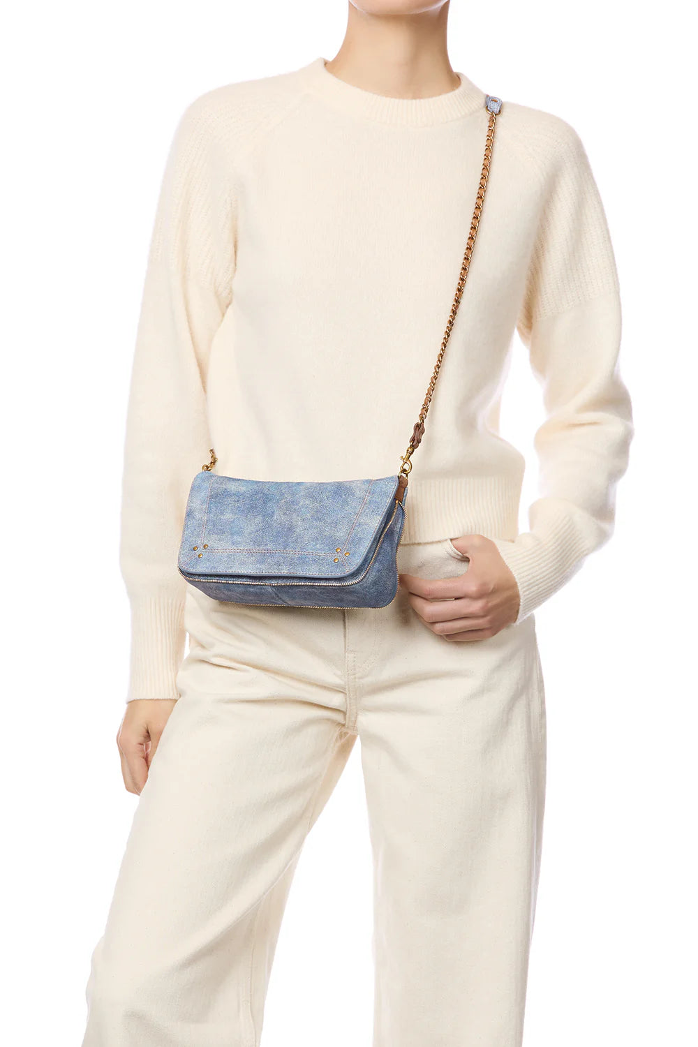 Sac à main Jérôme Dreyfuss Bobi S Washed Jean's | Podiums Nancy