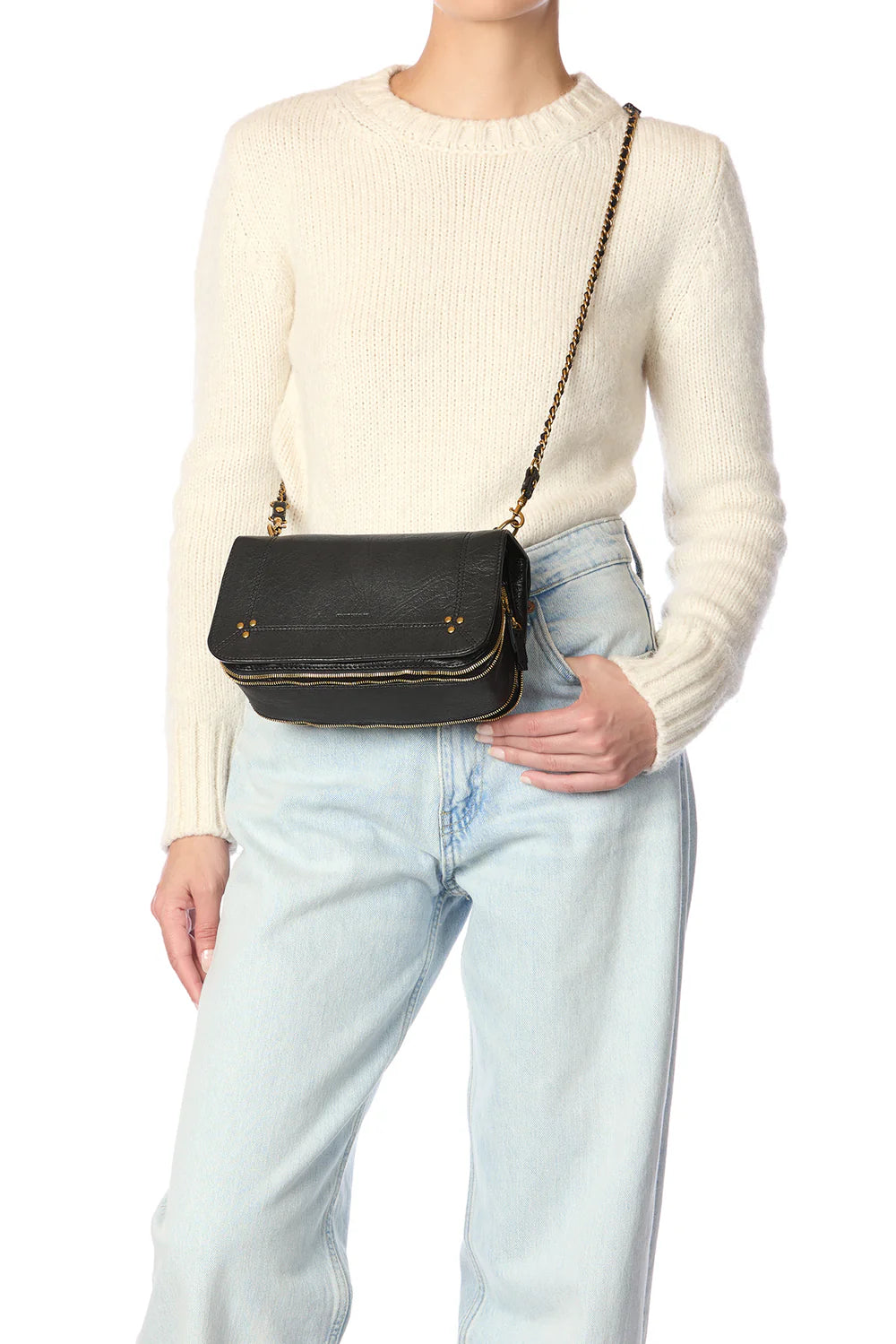 Sac à main Bobi Chèvre Noir | Podiums Nancy 