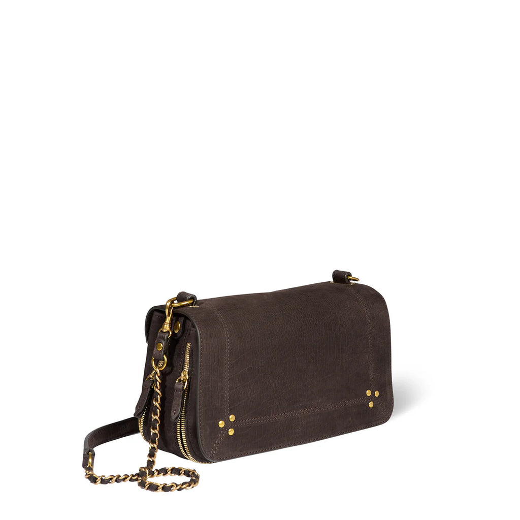 Sac à main Jérôme Dreyfuss Bobi Croco Moka | Podiums Nancy