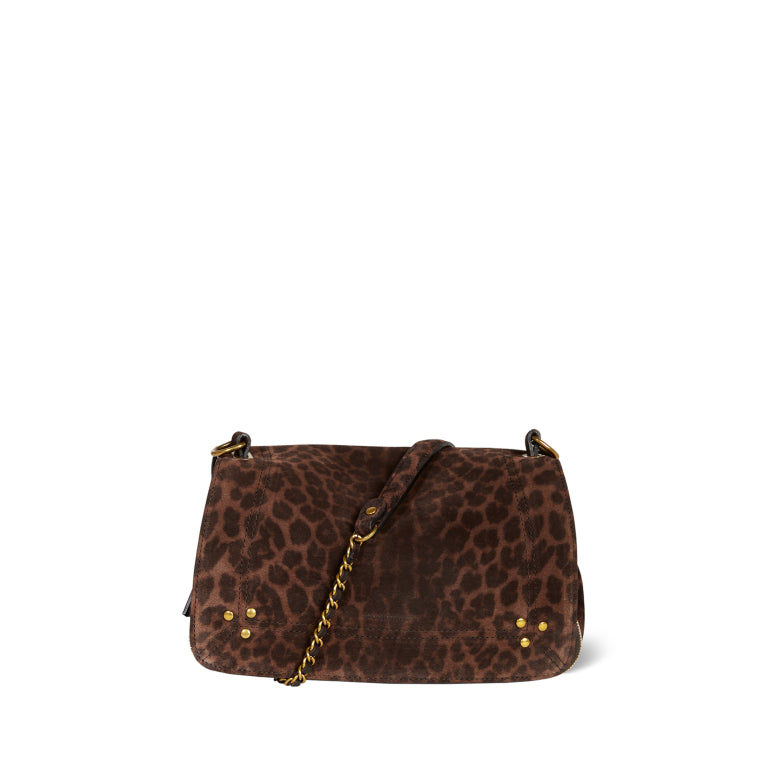 Sac à main Jérôme Dreyfuss Bobi Léopard Naturel | Podiums Nancy 