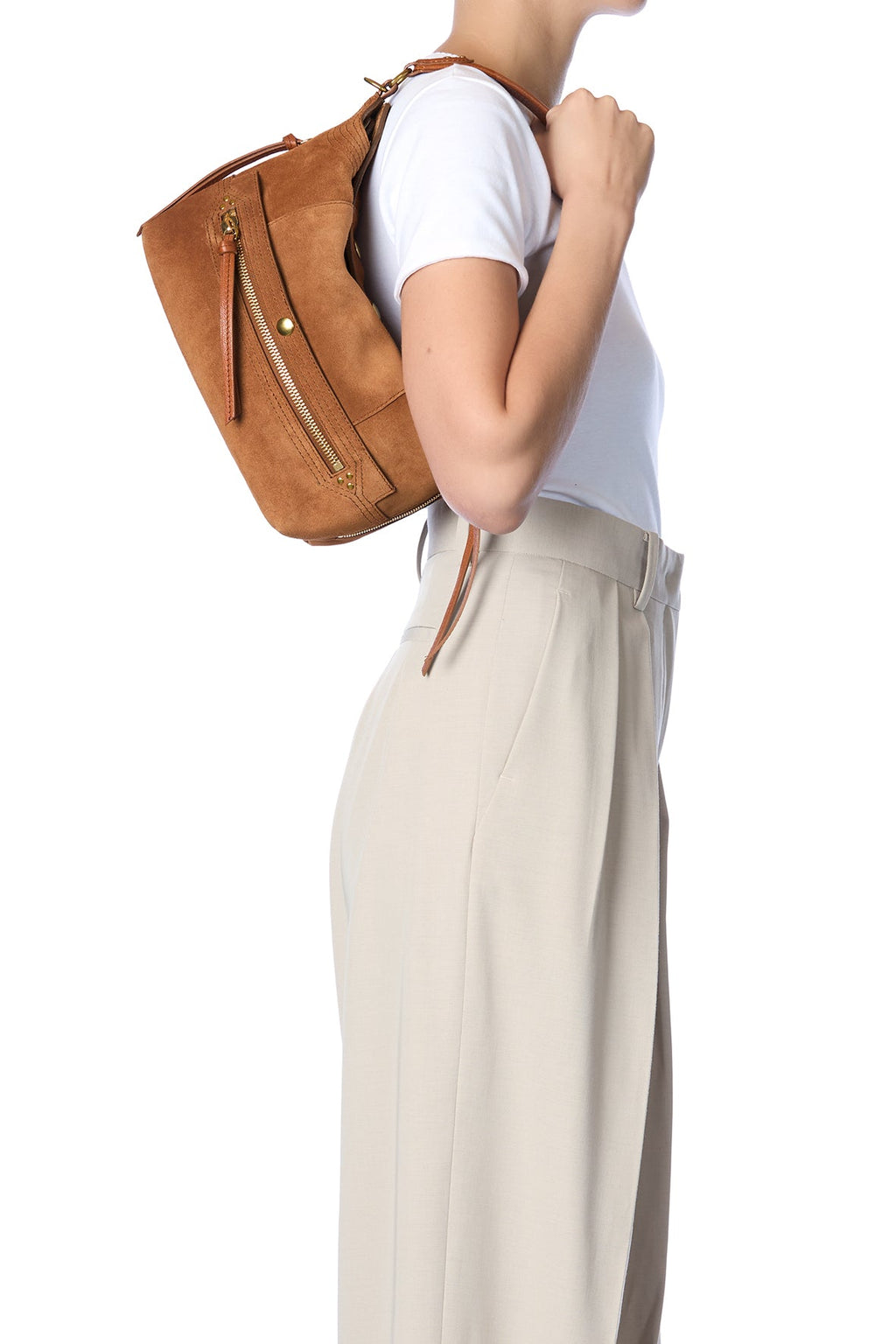 Sac Jérôme Dreyfuss Lucky Hobo Caramel | Podiums Nancy