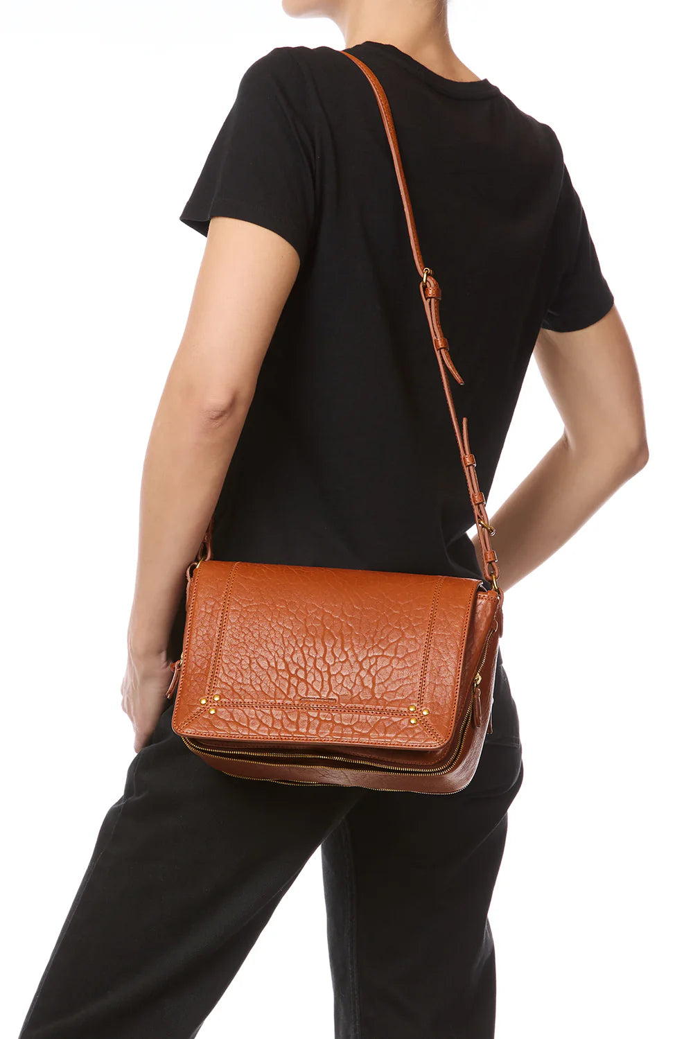 Sac à main Jérôme Dreyfuss Igor Cognac | Podiums Nancy