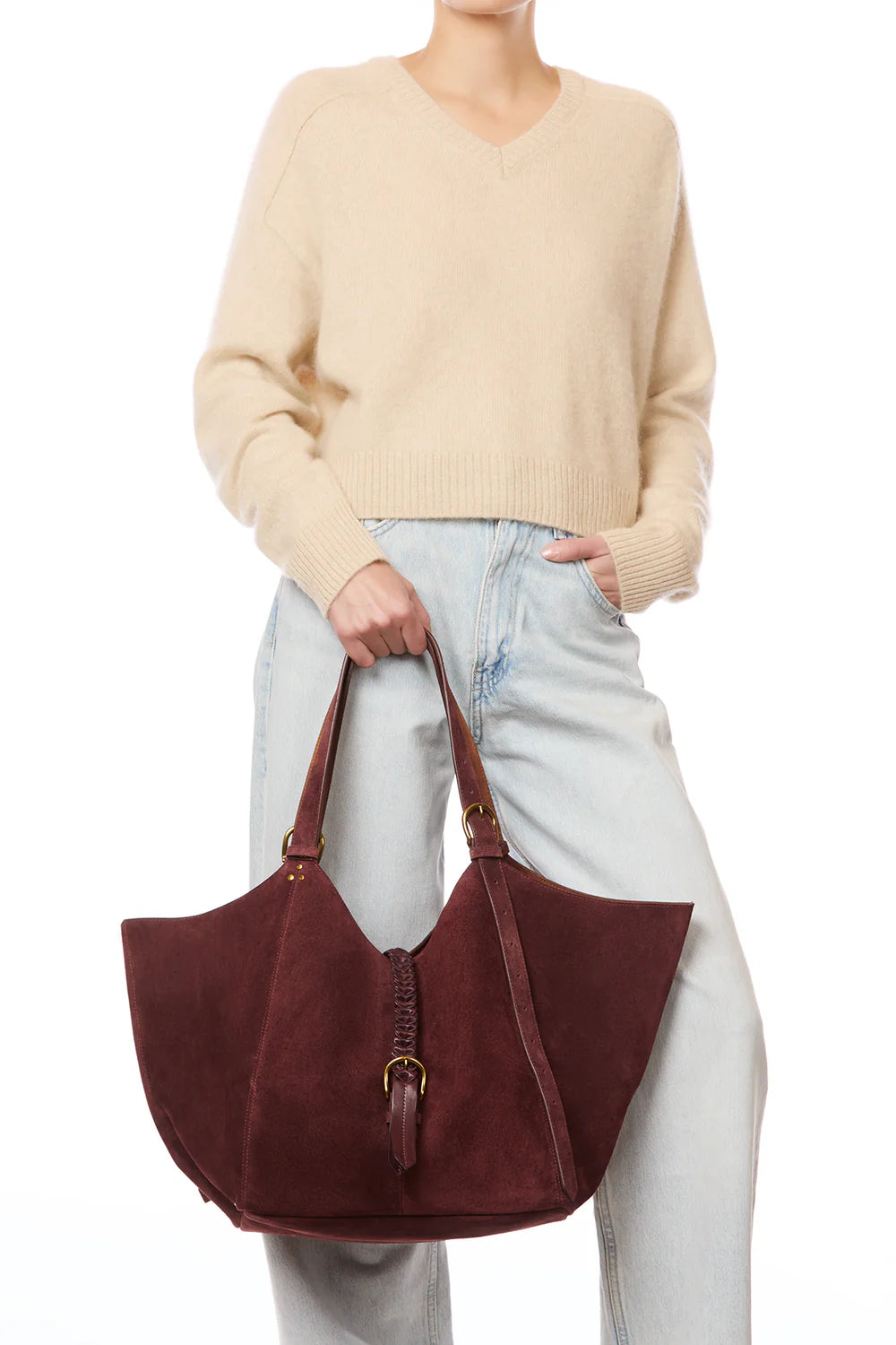 Sac Jérôme Dreyfuss Joseph M Velours Brulé | Podiums Nancy