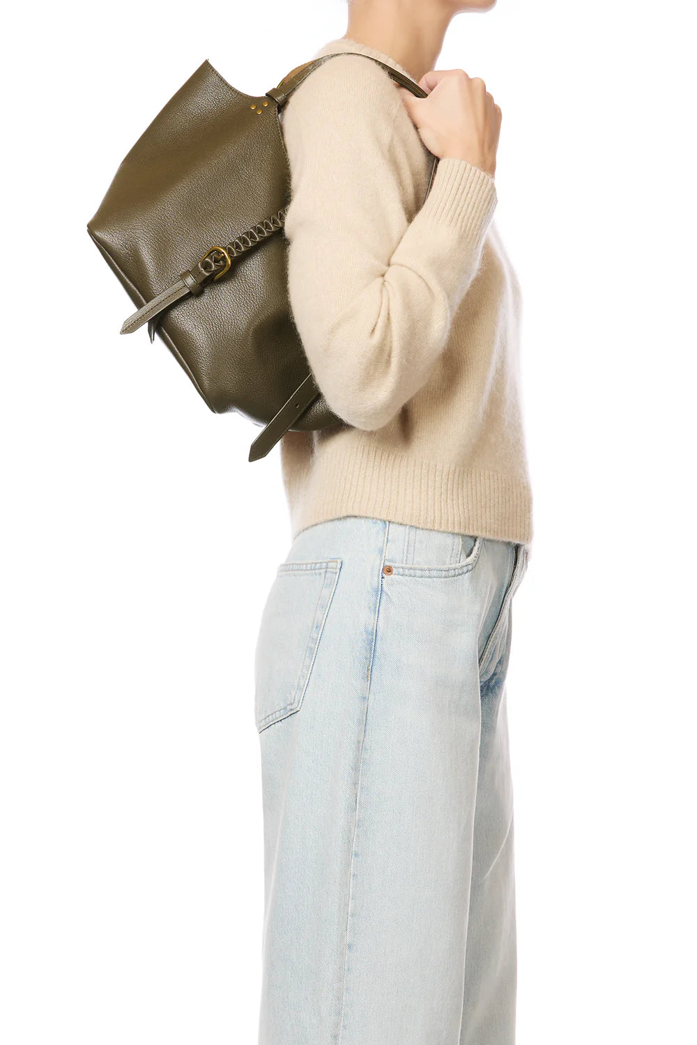 Sac à main Jérôme Dreyfuss Jospeh S Kaki | Podiums Nancy