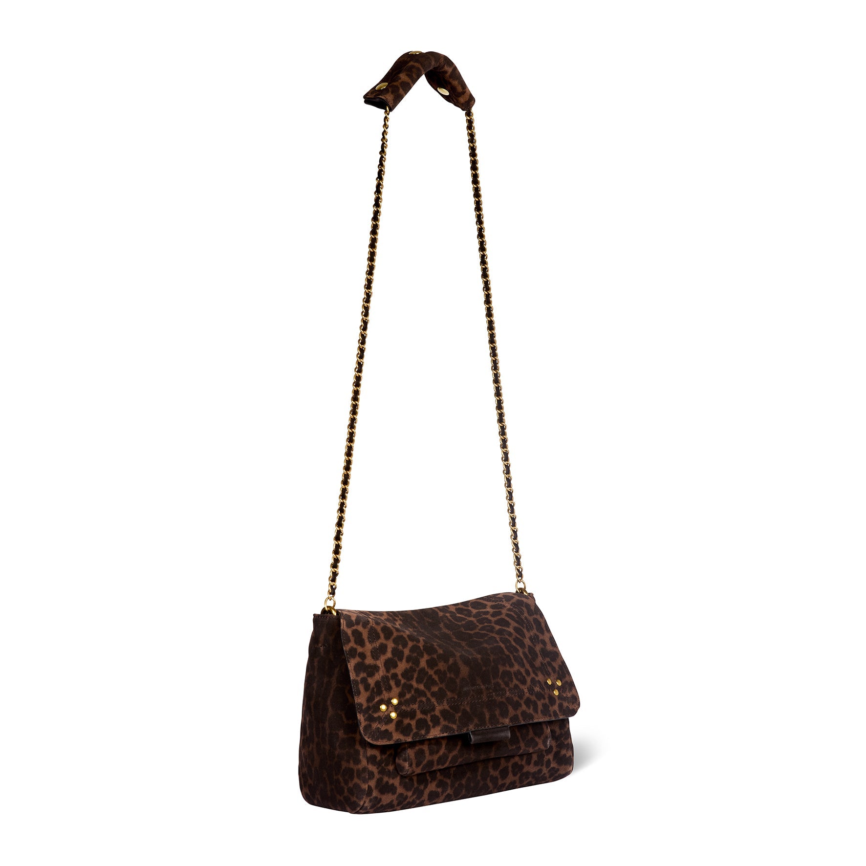 Sac à main Jérôme Dreyfuss Lulu M Léopard Naturel | Podiums Nancy