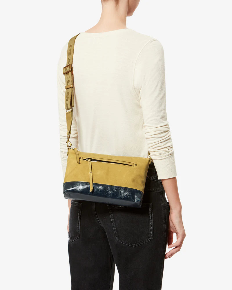 Sac à bandoulière Isabel Marant Nessah Beige/Marine | Podiums Nancy