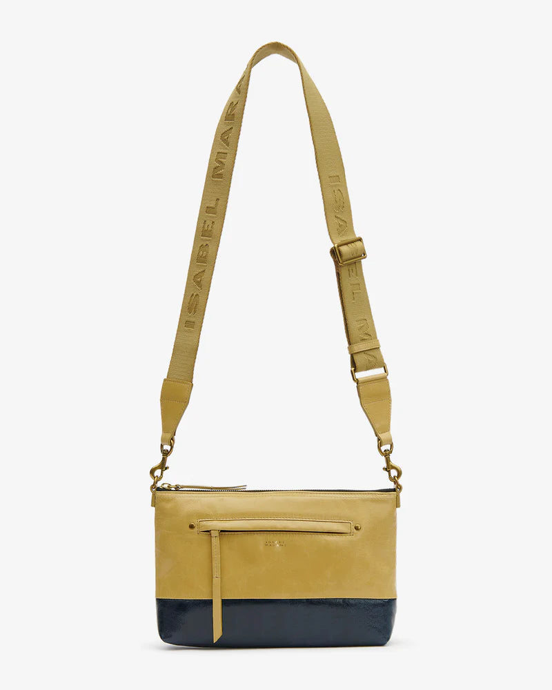 Sac à bandoulière Isabel Marant Nessah Beige/Marine | Podiums Nancy