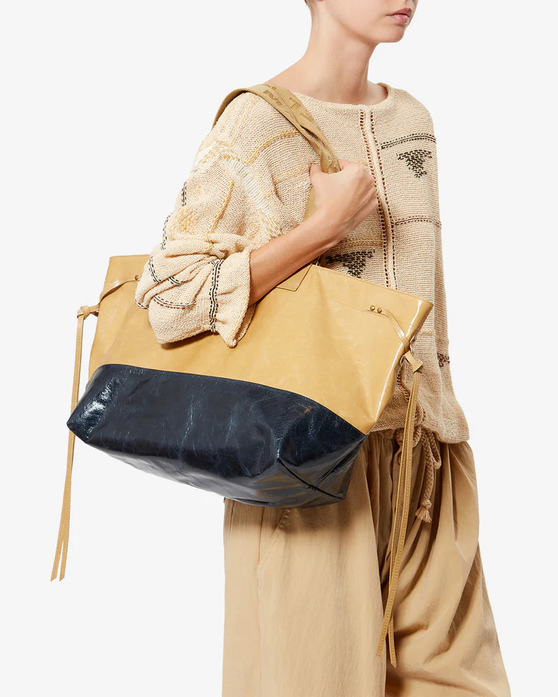 Sac Isabel Marant Wardy Beige/Marine | Podiums Nancy